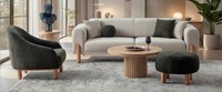 Stilvolles MöBelset 3-Sitzer Sofa Sessel Hocker FüR Ihr Zuhause