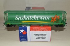 HO scale NARC Saskatchewan Canada cylindrical grain covered hopper car train
