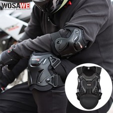 WOSAWE Motorcycle Protection Vest Adult Skating Anti Collision Knee Elbow Pads