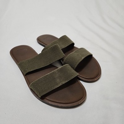 Sanuk Yoga Gora Gora Slide Womens Sz 9 Double Straps Sandals Beach Cruise Ladies