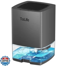 ToLife Dehumidifiers for Home 30 OZ Water Tank with Auto-Off 500 sq.ft Portab