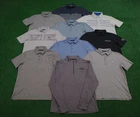 LOT OF 10 TRAVIS MATHEW Mens Golf Short Sleeve Polo Shirts Size Medium + 1/4 Zip