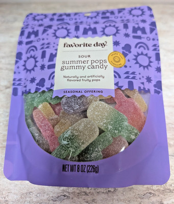 Favorite Day Sour Summer Pops Gummy Candy