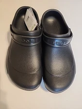 CROCS Mens Bistro Work Slip Resistant Clog Size 13 Black New With Tags-Free Ship