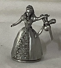 Mattel Rawcliffe Pewter Barbie Figurine Miniature 1999 S Garrity Holiday