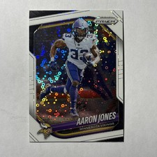 2025 Panini Prizm Aaron Jones #7 White Disco Minnesota Vikings 