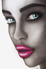 BECOMING Acrylic painting on canvas unframed 24.5W x 36H inches. 