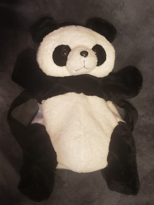 Plush Panda Bear Backpack Black & White-PRECIOUS!!!