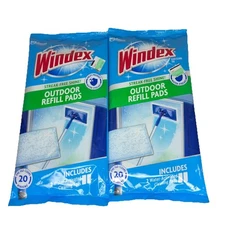 Windex Outdoor Refill Pads 2 Count Each (Lot of 2) Total of 4 Pads Discontinued