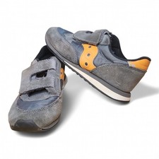 Saucony Jazz Low Pro Kids Sneakers   Gray/Orange   kids 11