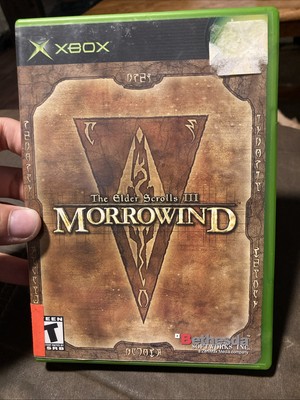 The Elder Scrolls III Morrowind 1st Print Black Label XBOX Complete CIB