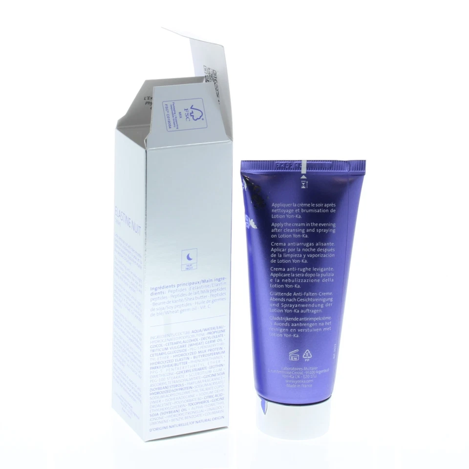 Crema suavizante Yonka Elastine Nuit, antiarrugas 50 ml/1,7 oz Foto 2 de 3