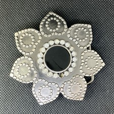 BELTISCOOL Rhinestone Womens Seven Petals Sunflower Belt Buckle Silver Tone