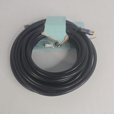 25Ft Quad Shield Coax Cable RG6 F-Type TV Cable Satellite Antenna Black New