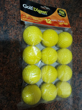 12 Soft Flight Golf Balls Vintage Golf Digest sealed packaging NOS