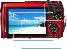 Screen Protector for Olympus TG-7 TG-6 TG-5 TG-4 TG7 Red Black, OM SYSTEM Tough
