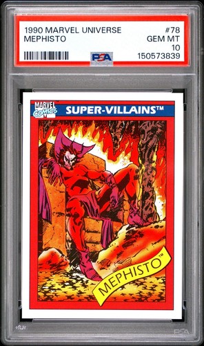 1990 MARVEL UNIVERSE #78 MEPHISTO PSA 10 GEM MINT