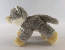 Aurora World Mini Flopsies Gray 9" Woolsey Wolf Plush Stuffed Animal 2022 - EUC