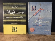 SET OF 2 Vintage "40 Strickmuster" (40 Knitting Patterns) Booklets in German