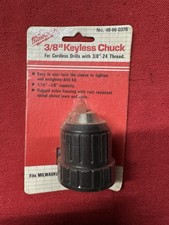 NOS MILWAUKEE 48-66-0375 3/8" Keyless Chuck Simlar to Jacobs  Unopened 