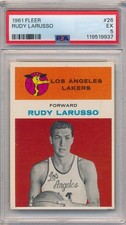 1961 FLEER #26 RUDY LARUSSO - PSA 5 EX (SVSC) FRESHLY GRADED!