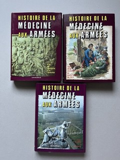 MILITARIA HISTOIRE DE LA MEDECINE AUX ARMEES Lavauzelle 3 Vol numérotés GUERRE