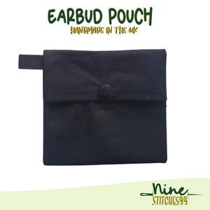 Handmade Earbud Pouch Earbuds Case Clip Storage Bag Gift Cable Holder