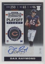 2019 Panini Contenders Rookie Playoff Ticket 29/99 Dax Raymond #278 Auto a8r