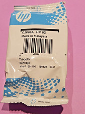 OEM HP 62 Tri Color Cartridge New Sealed No Box C2P06A