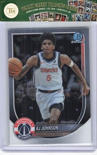 AJ Johnson – 2025-26 Bowman Basketball · Base Cards I Chrome Variation #BCV-178 AJ Johnson