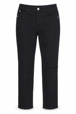 Womens Bik bok Size M Straight Jeans Black L26