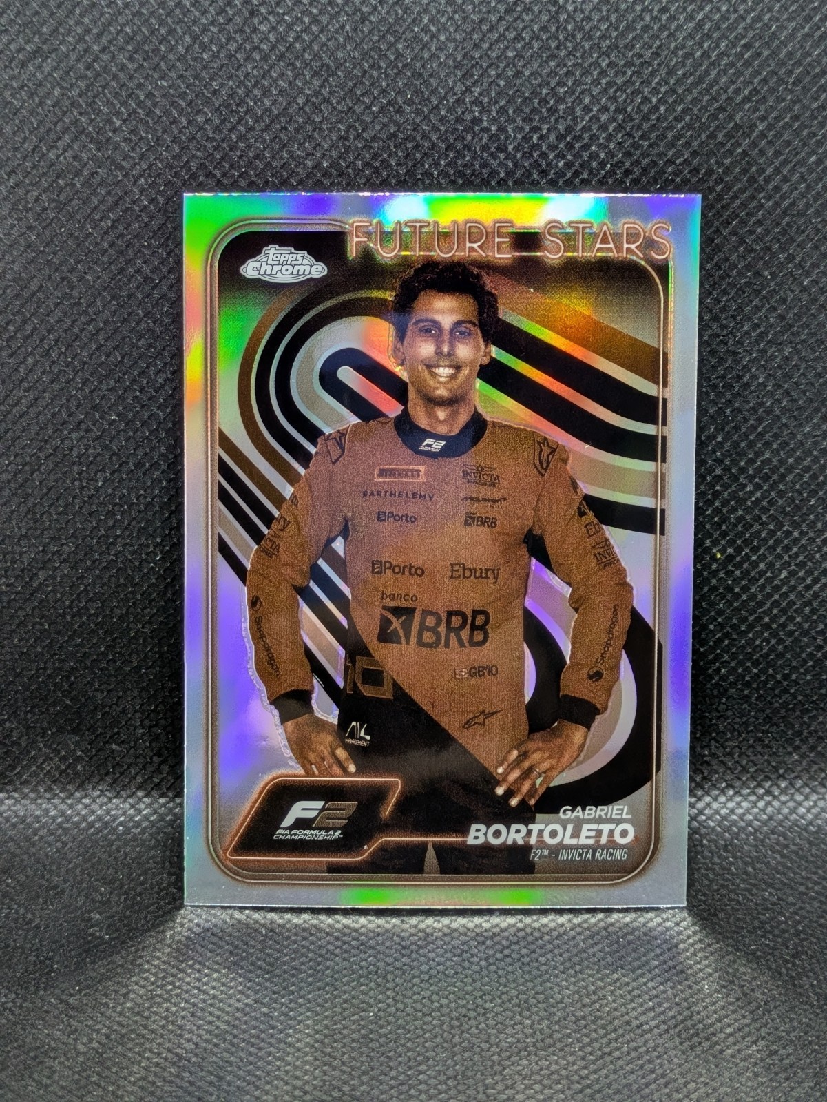 2024 Topps Chrome F1 Formula 1 Gabriel Bortoleto #28 Sepia Refractor RC Rookie