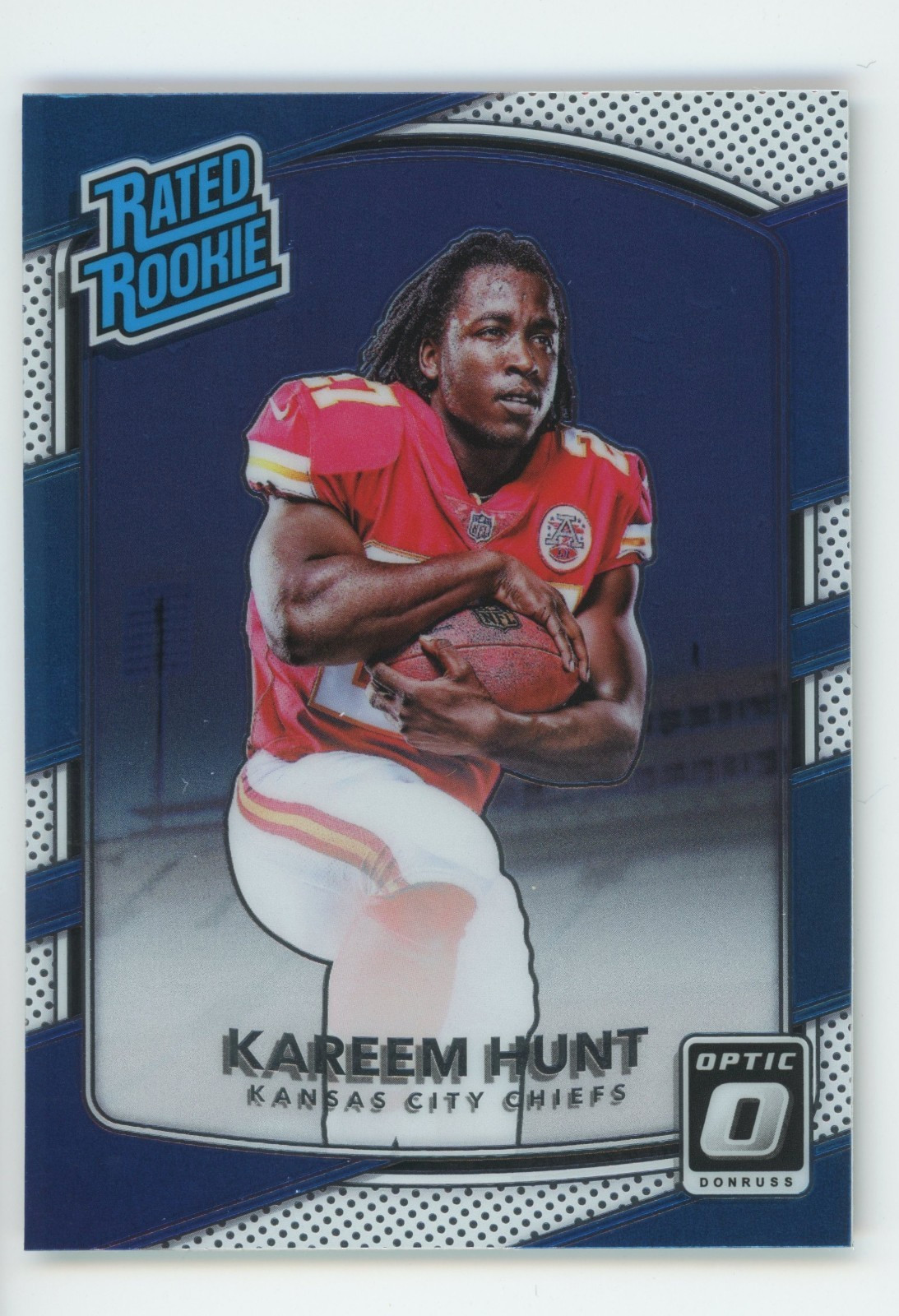 2017 Donruss Optic Kareem Hunt Rated Rookie #182 Chiefs B8