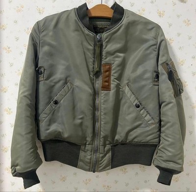 Buzz Rickson's MA-1 Flight Jacket Khaki Size M 90's Vintage Suda