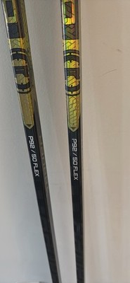 Bauer RON5 P92 50 Flex Carbon Fiber Ice Hockey Stick Black Gold
