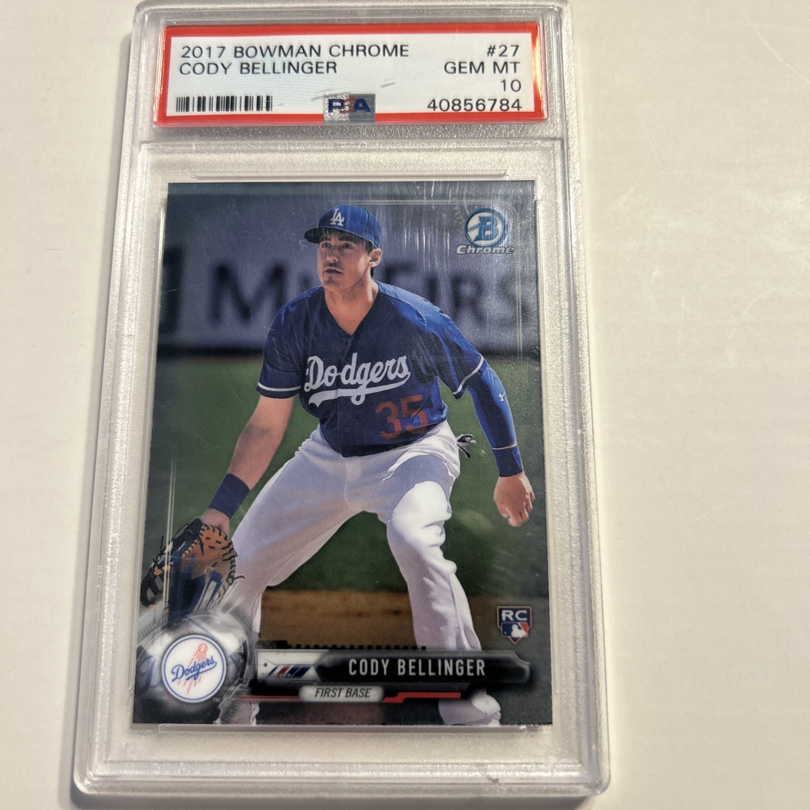 2017 Bowman Chrome #27 Cody Bellinger  RC PSA 10