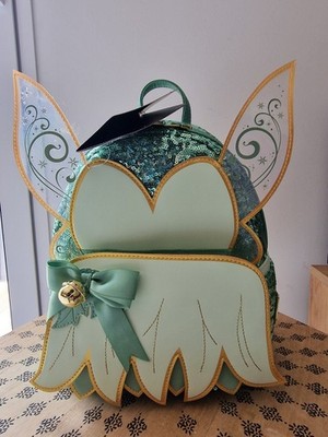 Disney Loungefly Rucksack Fee Glöckchen Tinker Bell Mini Backpack Pailletten