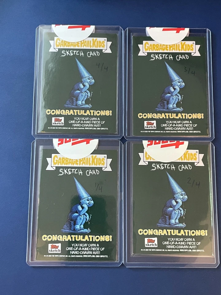 2020 Topps GPK OS1 Garbage Pail Kids ADAM BOMB Yoga Demon PUZZLE SKETCH Card WOW - Image 2 of 4