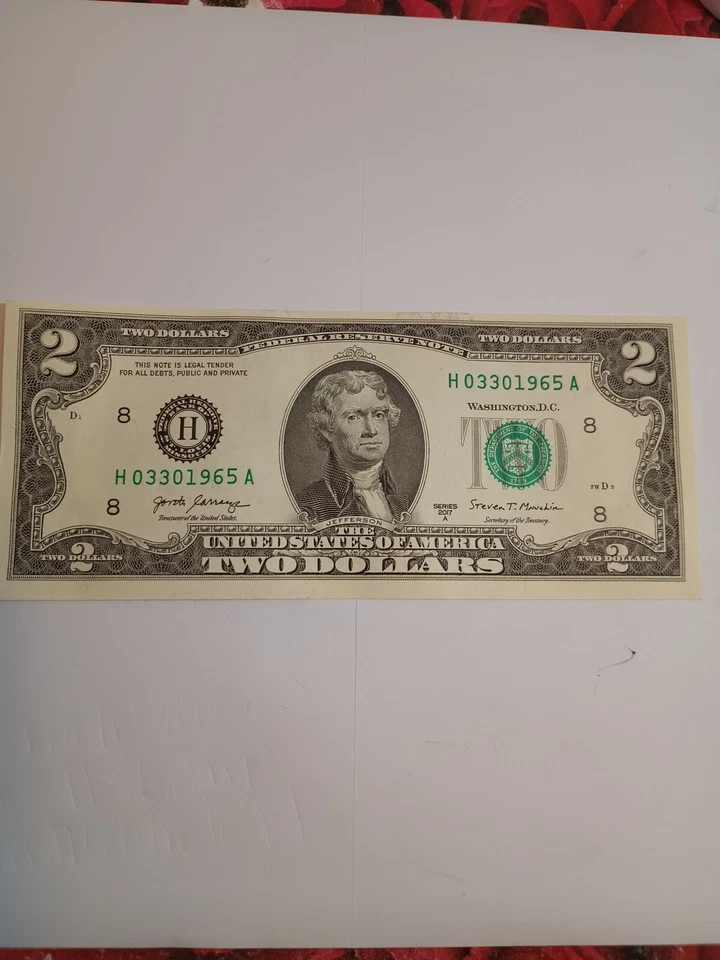 🎉2017A $2 HST LOUIS BEP H-A BLOCK TRUE BIRTHDAY NOTE MARCH 30 1965 (H03301965A) - Image 3 of 4