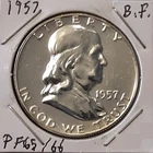 1957, 1959, 1960, 1961 & 1963 Franklin Half Dollar Proofs (5 Coins)