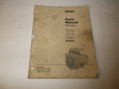 Onan P216 P218 P220 engine parts manual | eBay