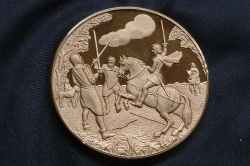 Chaucer and the Canterbury Tales Large Bronze Medallions by Pinches: See Menu - Picture 9 of 73