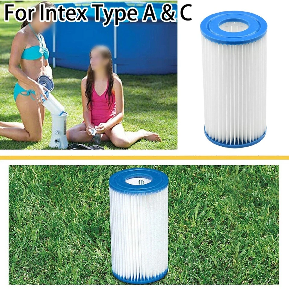 Swimming Pool Filter Pump Cartridge Easy For Intex Type A & C Replacement Parts - Image 2 of 4