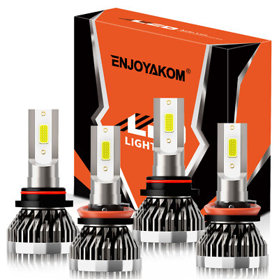9005 H11 LED Headlights Bulb High Lo Beam For Chevrolet Silverado 1500 2007-2021