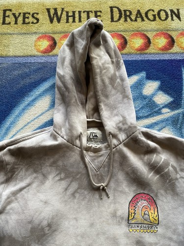 Vintage Y2k Quicksilver Hoodie Surf Skate Men’s Lg JNCO Volcom Billabong O’neill - Picture 5 of 9
