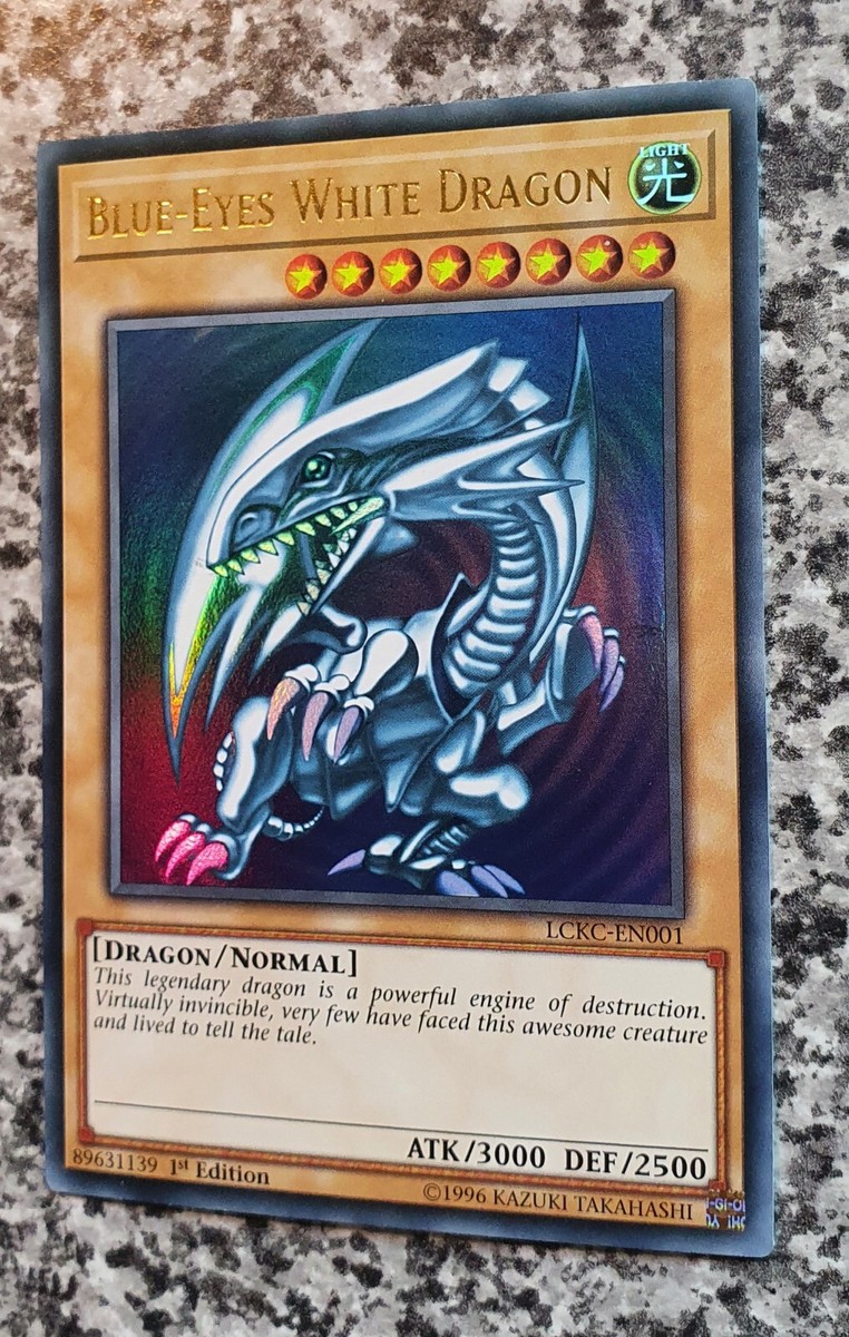 Yugioh LCKC-EN001 Blue-Eyes White Dragon Ultra Rare 1st Edition
