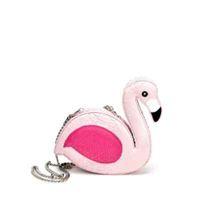 Giovanna Barrios Flamingo Clutch - Python