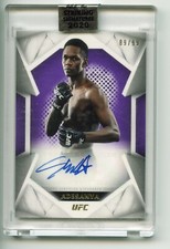 2020 Topps UFC Striking Signatures ISRAEL ADESANYA Auto /99 Purple Free Shipping