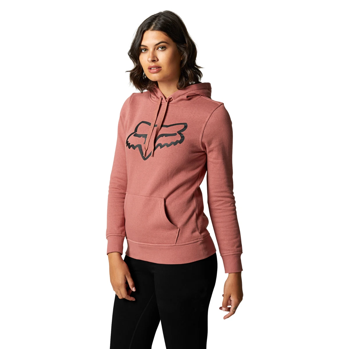 Fox Racing Womens Boundary Pullover Hoodie Distressed Rose Large LG