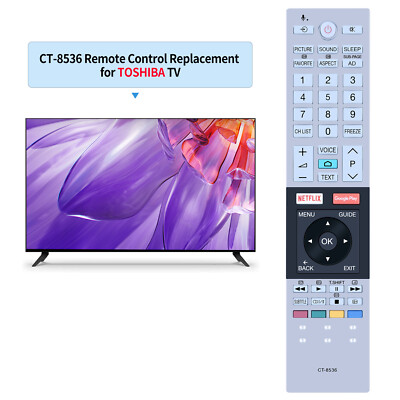 New CT-8536 Remote Control For Toshiba TV 50U7880 58U7880 43U775